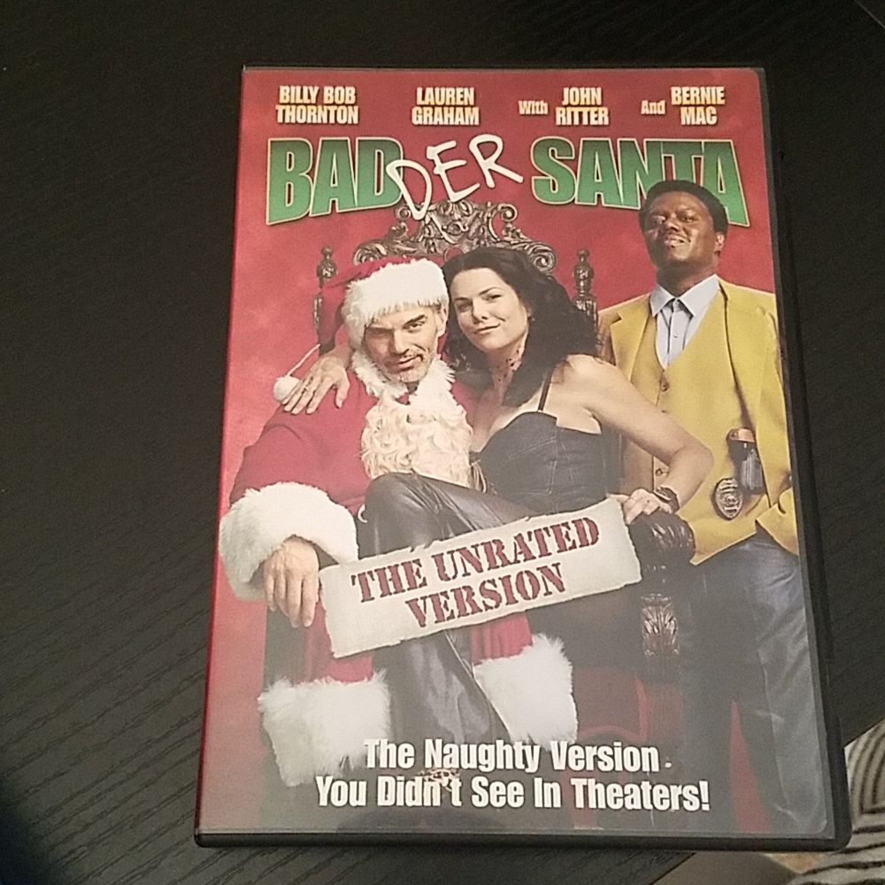 Badder Santa Unrated Billy Bob thorton comedy tv movie funny dvd home hilarious